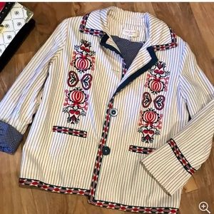 Max Studio Embroidered Shacket Size XS